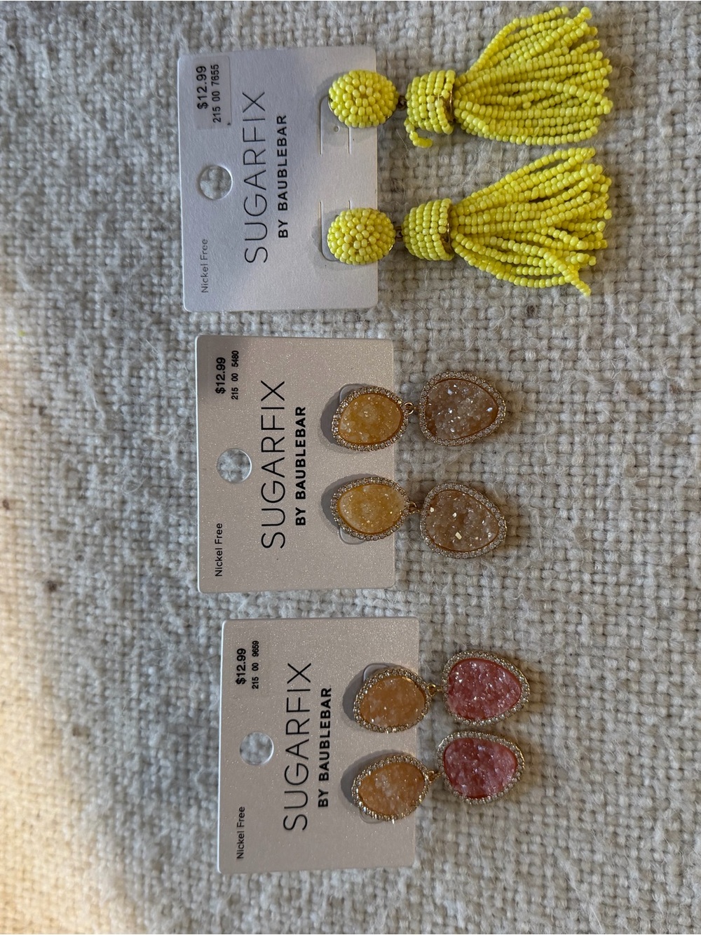 SUGARFIX by BaubleBar Yellow Beaded Tassel Earrings